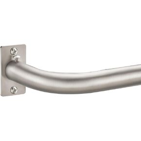 Curtain Rods for Windows 84 to 120 Inches, 1 Inch Diameter Metal Wrap Around Window Curtain Rod with Brackets, Matte White in Kuwait