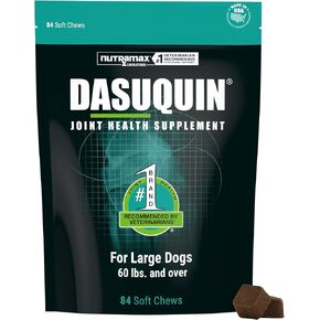 Nutramax Laboratories Dasuquin مكمل صحي مشترك للكلاب الصغيرة والمتوسطة - مع الجلوكوزامين، الكوندرويتين، ASU، مستخلص Boswellia Serrata، مستخلص الشاي الأخضر، 84 مضغ ناعم in Kuwait