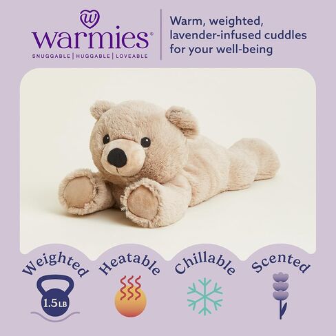 Intelex Warmies Microwavable Plush 13" Brown Bear in Kuwait
