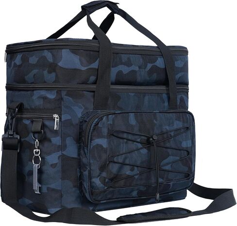 Soft Cooler Bag 60 Can Collapsible Insulated Sided Cooler Large Leakproof Camping Cooler Picnic Waterproof Beach Cooler Meal Prep Bag Portable Travel Cooler for Shopping,Kayaking,Road Trips,Car in Kuwait