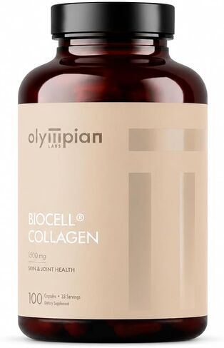 Olympian Labs Biocell Collagen II 1500mg Supplement Capsules Non-GMO, Gluten-Free, Allergan-Free - Supports Skin & Joint Health and Cartilage Producing Cells - Bulk 300 Capsules (100 Day Supply) in Kuwait