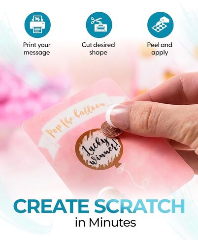 Silhouette America 10004214 Scratch Off Sticker Sheets SIL,Silver in Kuwait