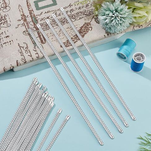 BENECREAT 36Pcs 3 Sizes Spiral Metal Corset Boning Steel, 9/10/ 11inch Stainless Steel Spiral Corset Boning Stays for Corsets, Costumes Sewing, 6.5mm Wide in Kuwait