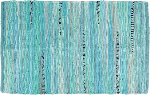 سجادة DII Chindi Home Collection منسوجة يدويًا متعددة الألوان، مقاس 20x31.5، أكوا in Kuwait