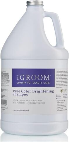 iGroom True Color Dog Shampoo, Luxury Pet Beauty Care, Enhance and Restore Natural Coat Color, Add Moisture, Made in USA, 1 gal in Kuwait
