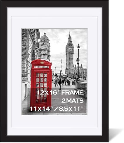 إطارات صور ريفية مقاس 12 × 16 من الخشب الصلب، صور عرض 11 × 14 أو 8.5 × 11 دبلومات مع حصيرة أو 12 × 16 بدون حصيرة، إطار صورة خشبي متعثر للمزرعة لعرض الحائط أو سطح الطاولة، أزرق ريفي in Kuwait