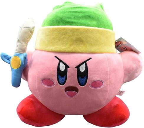 Kirby Sword 12" Mega Plush - Cute Plushies, Big Plush & Soft Pillow Kirby Gifts for Kids & Adults! Kirby Plushes Available Include Whip Kirby, Kirby Sleep, Fighter Kirby, and Link Kirby Sword. in Kuwait