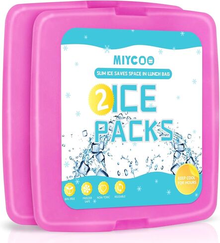 MIYCOO Cool Coolers Reusable Ice Packs for Lunch Bags & Lunch Box - Ice Packs for Cooler in Kuwait
