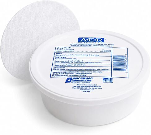 Birchwood Laboratories A-E-R Pre-Moistened Witch Hazel Pads, 40 Count in Kuwait
