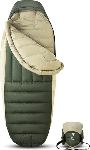ATEPA Down Sleeping Bags for Adults 650/700 FP, Ultralight Sleeping Bag for Backpacking, 0℉/20℉ Sleeping Bag for 1/2 Persons, Compact Sleeping Bag with Compression Sack for Hiking, Camping in Kuwait