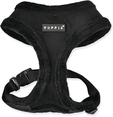 Puppia Terry Dog Harness Over-The-Head Winter Suede Warm No Choke No Pull Training Walking for Small and Medium Dog, Pink, Medium in Kuwait