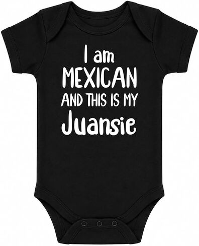 CBTwear I Am Mexican and This Is My Juansie Funny Baby Bodysuit in Kuwait