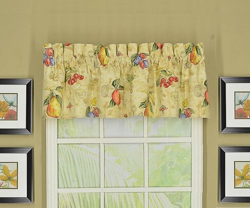 الستارة القماشية الشراعية للمطبخ من Today's Curtain Orchard، مقاس 12 بوصة، رملي، 56 عرض × 12 طول (CA1068K-KC) in Kuwait