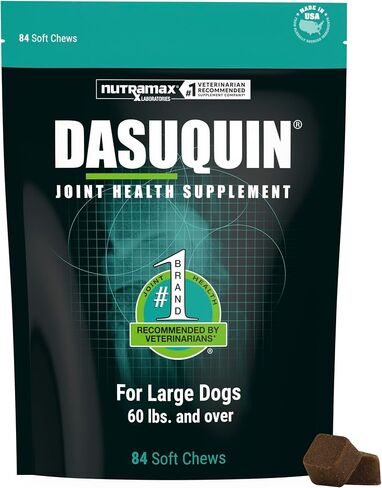 Nutramax Laboratories Dasuquin مكمل صحي مشترك للكلاب الصغيرة والمتوسطة - مع الجلوكوزامين، الكوندرويتين، ASU، مستخلص Boswellia Serrata، مستخلص الشاي الأخضر، 84 مضغ ناعم in Kuwait