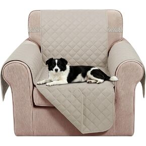 Reversible Loveseat Sofa Covers Couch Cover Furniture Protector(Loveseat Small,Chocolate/Beige) in Kuwait