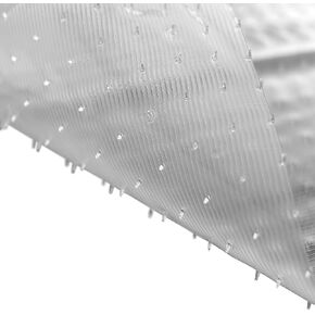 RESILIA Clear Vinyl Plastic Floor Runner/Protector for Low-Pile Carpet - Easy to Clean, Stain-Resistant Vinyl, Clear, 27 Inches Wide x 12 Feet Long, Made in The USA in Kuwait