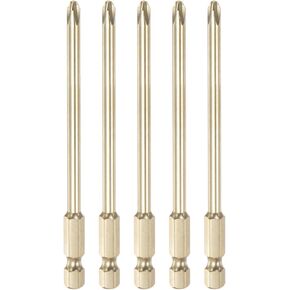 HARFINGTON 5 قطعة PH2 فيليبس رئيس مفك مثقاب 3 "طول 0.2" ضياء 1/4 بوصة عرافة عرقوب S2 الصلب المغناطيسي الصليب رئيس لأداة السلطة in Kuwait