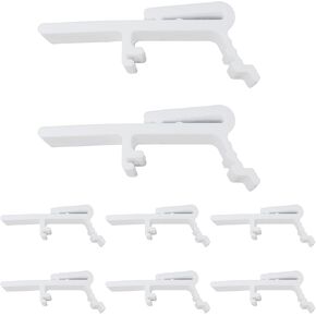 ZZLZX 8PCS Vertical Blind Dust Cover Valance Clip Holder Bracket, Vertical Curtain Clip Bracket, Vertical Blind Rail Mounting Clamp Fits 1 1/2 Inch and 1 9/16 Inch Rail Across The Top in Kuwait
