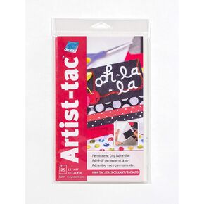 Grafix Artist-Tac Dry Transfer Adhesive Dots - 11"x17" Sheet of Permanent Micro Adhesive Dots are A Quick, Mess-Free Mounting Option for Arts,Papercrafts,School Projects,Stationary,Pack of 25 Sheets in Kuwait