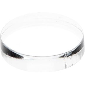 Plymor Clear Acrylic Round Standard-Edge Display Base, 6" W x 6" D x 0.375" H in Kuwait