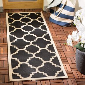 SAFAVIEH Courtyard Collection 8' x 11' Terracotta CY6243 Moroccan Trellis Indoor/ Outdoor Waterproof Easy-Cleaning Patio Backyard Mudroom Area-Rug in Kuwait