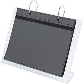 4x6 Inch Desktop Acrylic Photo Album Small Family Table Flip Photo Album Picture Holder Book Clear Frames Desktop Display Holder, 17 Pages Hold 34 Pictures, Black Interior, 6 Inch in Kuwait