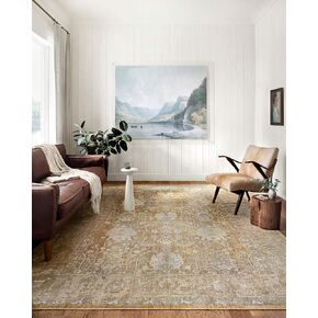 سجادة منطقة Loloi Chris Loves Julia x Rosemarie Collection ROE-01 مقاس 6'-3" × 9' مستطيلة الشكل باللون المريمية/أحمر الخدود in Kuwait