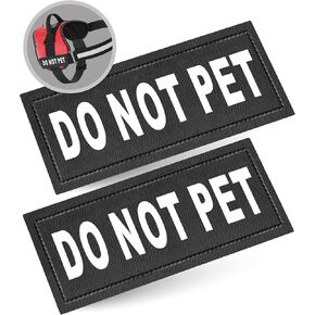 Service Dog Patch with Hook Reflective Lettering for Service Animal Vests (Large - 2" x 6") in Kuwait