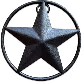 Dark Bronze Barn Star – Metal Stars for Outside, Texas Star Metal Wall Décor for House, Iron Rustic Vintage Decoration, Western Country Home Farmhouse Wall Art Outdoor Decorations (18") in Kuwait