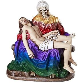 Pacific Giftware Santa Muerte Saint of Holy Death Seven Powers Religious Resin Statue Figurine (Piadosa 6.75") in Kuwait
