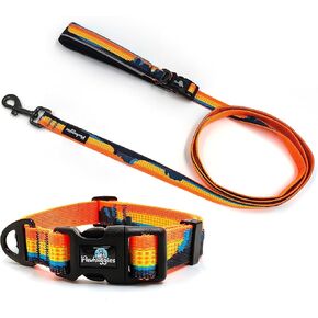 Gradient Color Dog Collar, Adjustable Pet Dog Collar for Large Dogs with Quick Release Buckle, Durable Breathable &Fade Resistant Dog Collar for Large Size Dogs,Gradient Blue in Kuwait