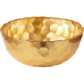 Elegance Odessa Gold Glass Bowl, 6-Inch in Kuwait