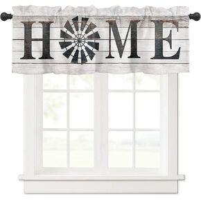 Window Curtains Vanlance Rod Pocket Curtain Drapery for Living Room Kitchen Bathroom, Ocean Theme, Soft&Washable Small Window Treatment Valances, Underwater World Fish Sea, 1 Panel, 54x18inch in Kuwait