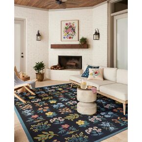 Loloi Rifle Paper Co. Perennial Collection PRN-02 Mint 18" x 18" Indoor/Outdoor Sample Rug in Kuwait