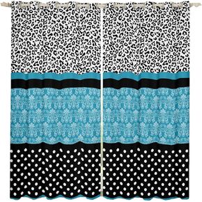 Brown Cowhide Window Curtains Western Black White Cow Print Curtains For Bedroom Living Room Bull Cattle Animal Fur Curtain Drapes Rustic Farmhouse Cowboy Window Treatments 2 Panels 42"Wx84"L in Kuwait