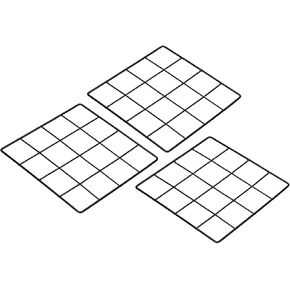 PATIKIL 8"x8" Wire Grid Panel, 3 Pack Wall Grid Decorative Panels Board Photo Pictures Display Decor Hanging Organizer for Home Office, Black in Kuwait