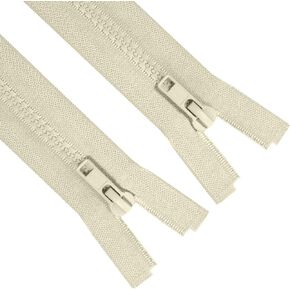 Sawoake 2PCS #5 12 Inch Separating Jacket Zippers for Sewing Coats Jacket Zipper White Molded Plastic Zippers Bulk Tailor DIY Sewing Tools for Garment/Bags/Home Textile in Kuwait