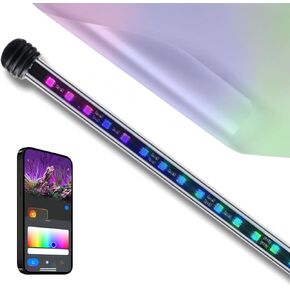 ضوء LED لخلفية حوض السمك الذكي ColorCast| يتضمن فيلم خلفية بلوري | التطبيق والتحكم الصوتي | متوافق مع أليكسا وجوجل هوم | موديل 18 بوصة | يناسب أحواض السمك من 18 بوصة إلى 32 بوصة in Kuwait