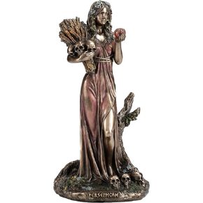 Veronese Design 10 1/4 Persephone Greek Goddess of Vegetation and The Underworld Resin Statue Marble White Finish in Kuwait