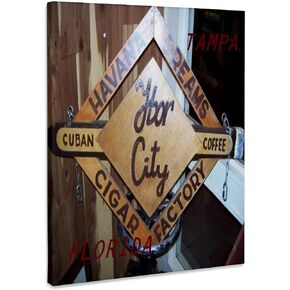 3dRose cw_51506_1 Ybor City Florida-Museum Grave Canvas, 16 by 20-inch, Multicolor in Kuwait