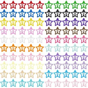 Star Hair Clips 2000s Y2K Snap Hair Barrettes Non Slip Star Hair Accessories Silver Metal Hair Clips for Girls Women -15 PCS 1.18" in Kuwait