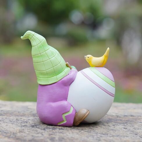 Newman House Studio Easter Decorations Family Bunny Figurines Spring-Decor - Resin Sitting Bunny Mom with Kids Tabletop Decorations for Home Farmhouse 3.5 * 1.5 * 4.5 inch in Kuwait