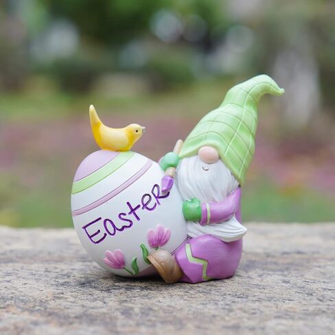 Newman House Studio Easter Decorations Family Bunny Figurines Spring-Decor - Resin Sitting Bunny Mom with Kids Tabletop Decorations for Home Farmhouse 3.5 * 1.5 * 4.5 inch in Kuwait