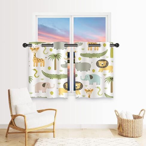 Autumn Blackout Curtains W29.5 x L65 Inch Grommet Thermal Insulated Room Darkening Window Drapes Nature Fall Tree Landscape Scenery Print Pattern for Bedroom Living Room Cafe Closet 2 Panels in Kuwait