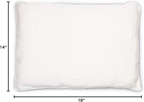 Woolino Premium Wool Toddler Pillow, All Natural Breathable 100% Wool Fill and Cotton Cover - Baby, Kids and Travel Size, 14 x19 in Kuwait