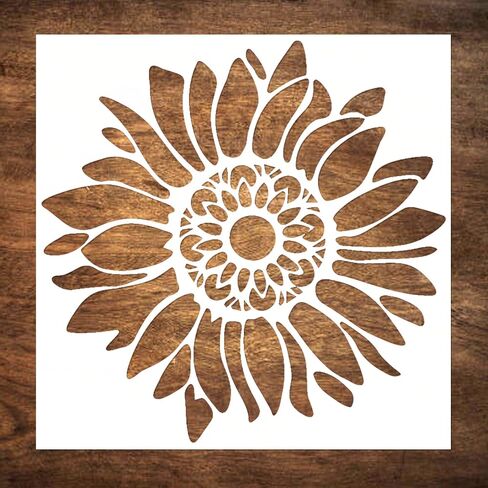 Large 12"x12" Fleur de lis Stencil for Painting on Wood, Canvas, Paper, Fabric, Walls and Furniture - Flower Stencil - Reusable DIY Art and Craft Stencils - Wall Stencil in Kuwait