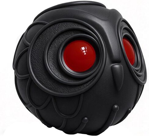 Giggle Ball for Dogs Owl Dog Toys for Aggressive Chewers Gift for Dog Natural Rubber Jolly Ball Cute Owl Hoot Medium Large Dog (Demon) in Kuwait