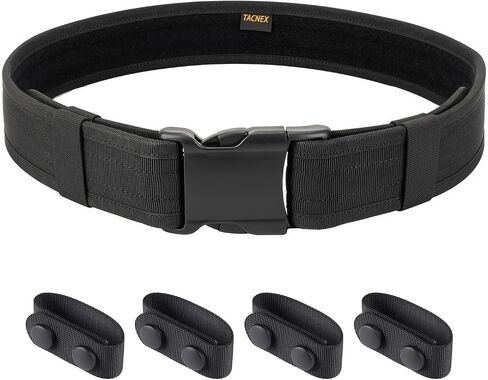 TACNEX Duty Belt 2" Nylon Web Utility Belt w/ 4 Belt Keepers for Police Law Enforcement Security Officer in Kuwait
