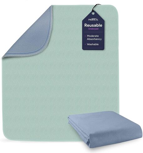 Incontinence Bed Pads Washable - Quick Dry Waterproof Bed Pads - Soft and Breathable Poly Laminated Chucks - Heavy Duty Absorbent Reusable Pee Pads for Adults - 34" x 36" - 1 Pack in Kuwait