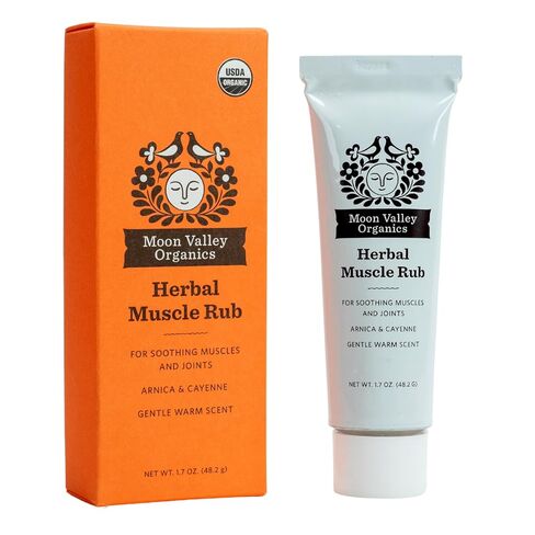 Moon Valley Organics Herbal Muscle Rub with Cayenne for Sore Joints, Aches and Pains, Soothes Pain Caused by Cold, Treat Sore Spots with Heat in Kuwait